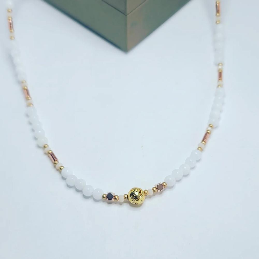 White Agate necklace
